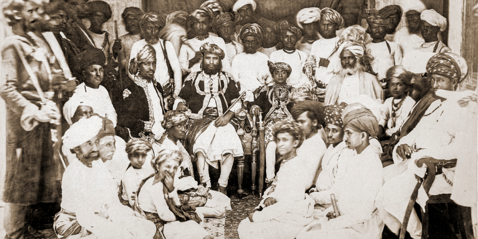Mahabat Khanji and Attendants