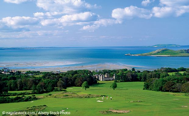 Howth Castle and golf courses