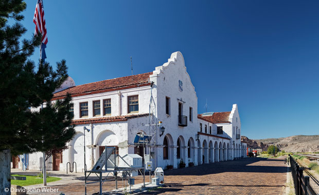 The historic train station in Caliente, Nevada