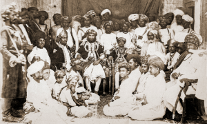 Mahabat Khanji and Attendants