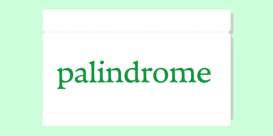 palindrome