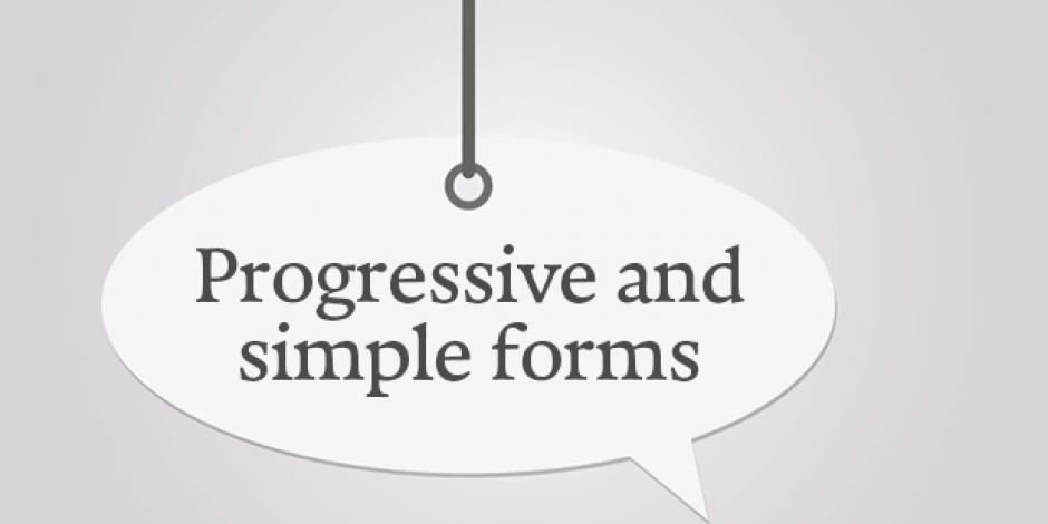 Progressive and simple forms