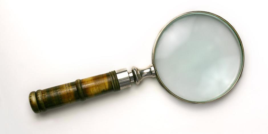 Magnifying glass, Ms Winslow