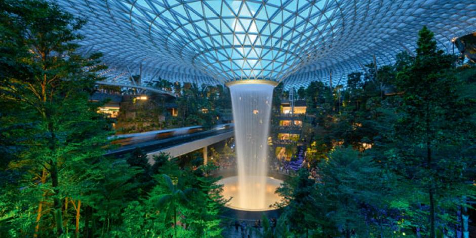 Changi Airport, butterfly enclosure