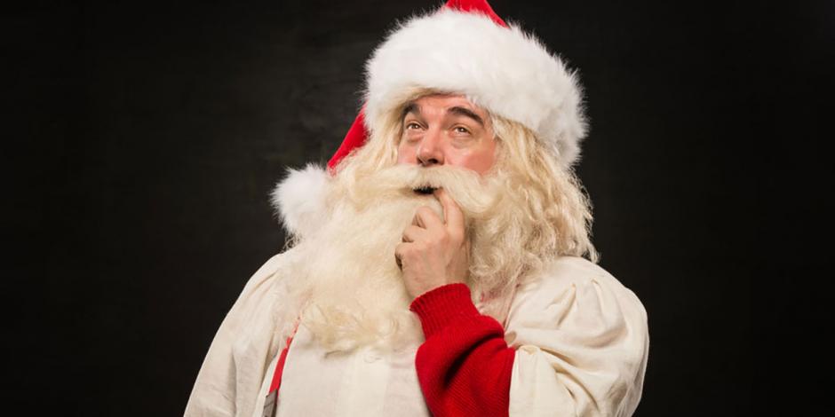 Nachdenklicher Weihnachtsmann