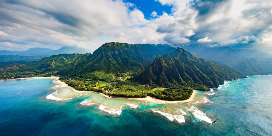 Blick auf die Küste von Na Pali, Kauai