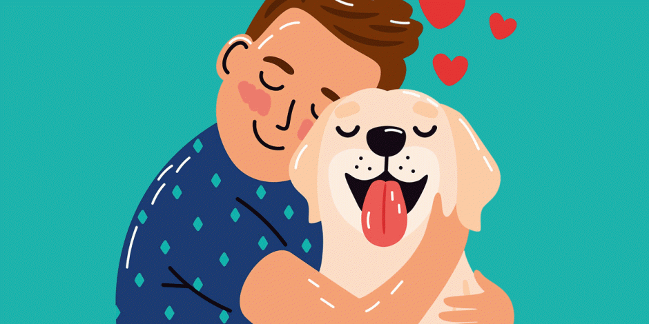 Junge mit Hund