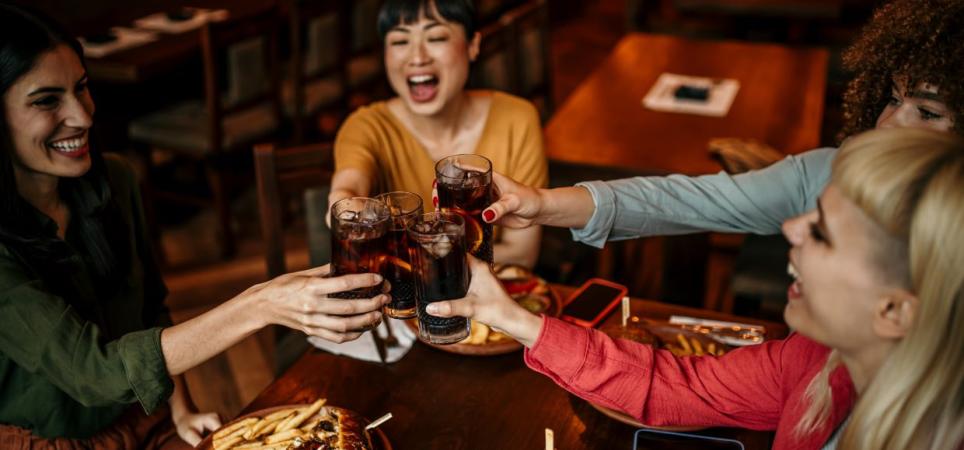 Freundinnen im Restaurant