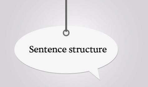 Sentence structure