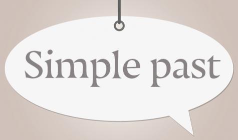 Simple past - Schildchen