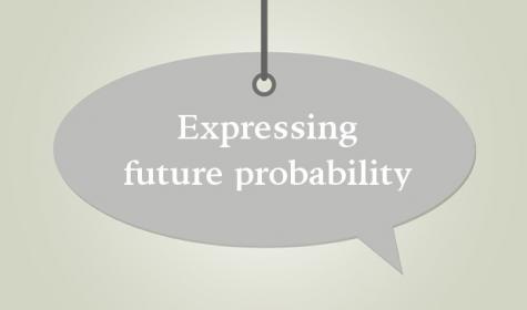 Expressing future probability