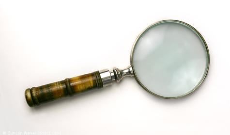 Magnifying glass, Ms Winslow