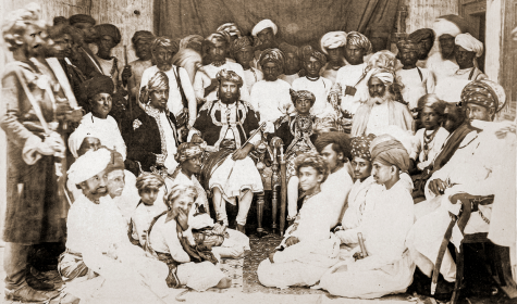 Mahabat Khanji and Attendants