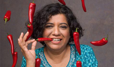 Asma Khan in her kitchen