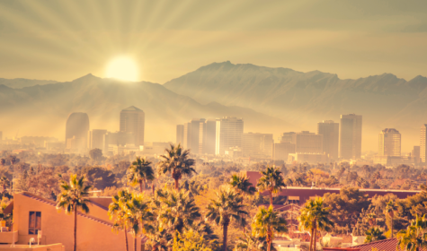 Phoenix, Arizone, im Sonnenaufgang
