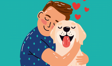Junge mit Hund