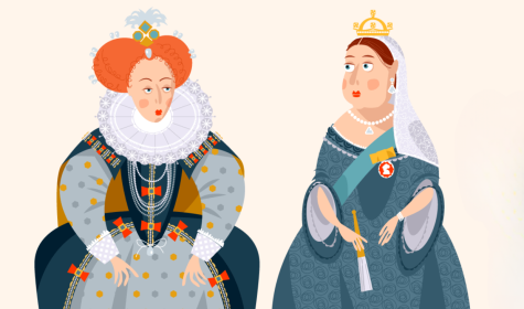 Queen Elizabeth I and Queen Victoria 